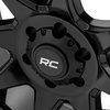 image:imageRough Country 80 Series 20x10 Wheel  5x50 Bolt Pattern 25mm Offset OnePiece Aluminum SemiGloss Black OffRoad Rim for Jeeps Trucks SUV