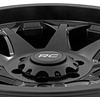 image:imageRough Country 80 Series 20x10 Wheel  5x50 Bolt Pattern 25mm Offset OnePiece Aluminum SemiGloss Black OffRoad Rim for Jeeps Trucks SUV