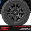 image:imageRough Country 81 Series OnePiece Aluminum Wheel  20x10 6x55 Bolt Pattern 19mm Offset SemiGloss Black for OffRoad Jeeps Truck SUV