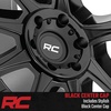 image:imageRough Country 81 Series OnePiece Aluminum Wheel  20x10 6x55 Bolt Pattern 19mm Offset SemiGloss Black for OffRoad Jeeps Truck SUV