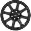 image:imageRough Country 81 Series OnePiece Aluminum Wheel  20x10 6x55 Bolt Pattern 19mm Offset SemiGloss Black for OffRoad Jeeps Truck SUV
