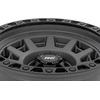 image:imageRough Country 85 Series 17x9 Wheel  5x45 Bolt Pattern 12mm Offset Gunmetal Gray with Black Simulated Beadlock OnePiece Aluminum OffRoad Wheel