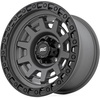 image:imageRough Country 85 Series 17x9 Wheel  8x65 Bolt Pattern 0mm Offset Gunmetal Gray with Black Simulated Beadlock OnePiece Aluminum OffRoad Wheel