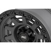 image:imageRough Country 85 Series OnePiece Aluminum Wheel with Simulated Beadlock  17x9 6x135mm Bolt Pattern 12mm Offset Gunmetal GrayBlack
