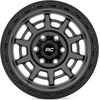 image:imageRough Country 85 Series OnePiece Aluminum Wheel with Simulated Beadlock  17x9 6x55 Bolt Pattern 18mm Offset Gunmetal GrayBlack