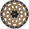 image:imageRough Country 87 Series 17x85 Bronze Aluminum Wheel with Black Ring amp Simulated Beadlock  5x45 Bolt Pattern 0mm Offset Durable OnePiece Rim for Trucks amp Jeeps5x45 0mm Offset