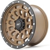 image:imageRough Country 87 Series 17x85 Bronze Aluminum Wheel with Black Ring amp Simulated Beadlock  5x45 Bolt Pattern 0mm Offset Durable OnePiece Rim for Trucks amp Jeeps6x55 25mm Offset