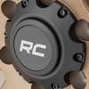 image:imageRough Country 87 Series 17x85 Bronze Aluminum Wheel with Black Ring amp Simulated Beadlock  5x45 Bolt Pattern 0mm Offset Durable OnePiece Rim for Trucks amp Jeeps5x45 0mm Offset