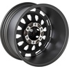 image:imageRough Country 87 Series OnePiece Aluminum Wheel with Simulated Beadlock  17x85 6x55 Bolt Pattern 0mm Offset GrayBlack