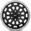 image:imageRough Country 87 Series OnePiece Aluminum Wheel with Simulated Beadlock  17x85 6x55 Bolt Pattern 0mm Offset Machined Black