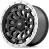 image:imageRough Country 87 Series OnePiece Aluminum Wheel with Simulated Beadlock  17x85 6x55 Bolt Pattern 0mm Offset Machined Black