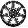 image:imageRough Country 89 Series OnePiece Aluminum Wheel  20x10 5x5 Bolt Pattern 19mm Offset Machined Gun Metal Black