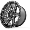 image:imageRough Country 89 Series Wheel  OnePiece  Black Machined Gunmetal  20x9  6x55  18mm Offset