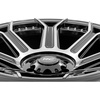 image:imageRough Country 89 Series Wheel  OnePiece  Black Machined Gunmetal  20x9  6x55  18mm Offset