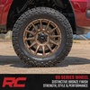 image:imageRough Country 90 Series 18x9 OffRoad Wheels for Trucks Bronze Finish with Black Accent Bolts One Piece Aluminum MultiSpoke Design Truck Rims 18 x 9 in 5 x 50 in 12 mm Offset20x10 25 mm Offset