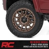 image:imageRough Country 90 Series 18x9 OffRoad Wheels for Trucks Bronze Finish with Black Accent Bolts One Piece Aluminum MultiSpoke Design Truck Rims 18 x 9 in 5 x 50 in 0 mm Offset18x9 0 mm Offset