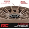 image:imageRough Country 90 Series One Piece Aluminum Wheel  20 x 10 in 6 x 135mm 19 mm Offset Bronze Finish with Black Accent Bolts18x9 0 mm Offset