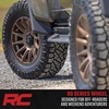 image:imageRough Country 90 Series One Piece Aluminum Wheel  20 x 10 in 6 x 135mm 19 mm Offset Bronze Finish with Black Accent Bolts18x9 12 mm Offset