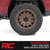 image:imageRough Country 90 Series One Piece Aluminum Wheel  20 x 10 in 6 x 135mm 19 mm Offset Bronze Finish with Black Accent Bolts20x9 12 mm Offset