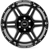 image:imageRough Country 92 Series OnePiece Aluminum Wheel  20x12 8x65 Bolt Pattern 44mm Offset Gloss Black