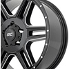 image:imageRough Country 92 Series Wheel  18x9 5x55 Bolt Pattern 0mm Offset SinglePiece Aluminum Gloss Black with Milled Accents