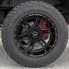image:imageRough Country 92 Series Wheel  18x9 5x55 Bolt Pattern 0mm Offset SinglePiece Aluminum Gloss Black with Milled Accents