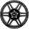 image:imageRough Country 92 Series Wheel  18x9 6x55 Bolt Pattern 0mm Offset SinglePiece Aluminum Gloss Black with Milled Accents