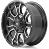 image:imageRough Country 93 Series OnePiece Aluminum Wheel  20x10 6x556x135mm Bolt Pattern 0mm Offset Matte Black