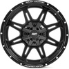 image:imageRough Country 94 Series OnePiece Aluminum Wheel  20x9 6x556x135mm Bolt Pattern 0mm Offset Matte Black wMilled Accents