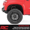 image:imageRough Country 96 Series OnePiece Aluminum Wheel 20x10 8x170mm Bolt Pattern 19mm Offset  Gloss Black wMilled Accents 8Spoke Lightweight with Center Cap