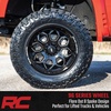 image:imageRough Country 96 Series OnePiece Aluminum Wheel 20x9 6x55 Bolt Pattern 0mm Offset  Gloss Black wMilled Accents 8Spoke Lightweight with Center Cap20x9 12mm Offset