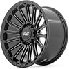 image:imageRough Country 97 Series OnePiece Aluminum Wheel  17x9 6x55 Bolt Pattern 12mm Offset Gloss Black
