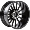 image:imageRough Country 97 Series OnePiece Aluminum Wheel  22x10 6x55 Bolt Pattern 25mm Offset Gloss Black
