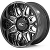 image:imageRough Country 86 Series OnePiece Aluminum Wheel  22x10 6x135mm Bolt Pattern 19mm Offset Gloss Black