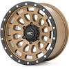 image:imageRough Country 87 Series 17x85 Bronze Aluminum Wheel with Black Ring amp Simulated Beadlock  5x45 Bolt Pattern 0mm Offset Durable OnePiece Rim for Trucks amp Jeeps6x55 25mm Offset