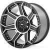 image:imageRough Country 89 Series Wheel  OnePiece  Black Machined Gunmetal  20x9  6x55  18mm Offset
