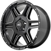 image:imageRough Country 92 Series Wheel  18x9 6x55 Bolt Pattern 0mm Offset SinglePiece Aluminum Gloss Black with Milled Accents