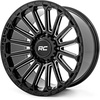image:imageRough Country 97 Series OnePiece Aluminum Wheel  20x10 6x135mm Bolt Pattern 19mm Offset Gloss Black