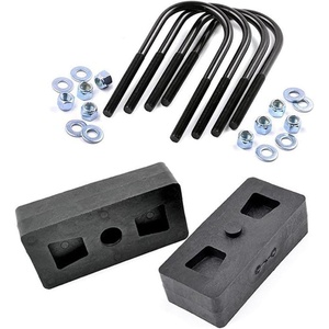 image:imageRough Country 1 Rear Block amp UBolt Lift Kit for Ford F150 2WD4WD 19972003  Suspension Leveling Nylon Blocks CorrosionResistant UBolts