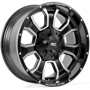 image:imageRough Country 93 Series OnePiece Aluminum Wheel  20x10 6x556x135mm Bolt Pattern 0mm Offset Matte Black