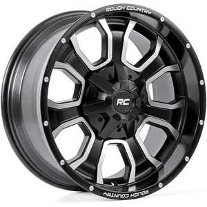 image:imageRough Country 93 Series OnePiece Aluminum Wheel  20x9 6x556x135mm Bolt Pattern 0mm Offset Matte Black