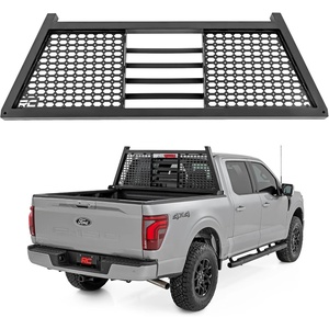 image:imageRough Country Headache Rack for Ford F150 2WD4WD 20152026  2x3 Steel Cab Guard wDual Molle Panels NoDrill Install