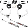 image:imageRough Country 35 Lift Kit with M1 Struts amp M1 Rear Shocks for Chevy Silverado 1500 4WD 20252026 with MonoLeaf Rear Springs Increased Ground Clearance Levels Stance Aluminum Control ArmsAluminum Control Arms