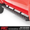 image:imageRough Country BA2 Running Boards for Chevy Silverado amp GMC Sierra 15002500HD3500HD Crew Cab 20192026  5 Wide Steel Step Bars NonSlip Grip Foot Rails NoDrill Install Truck Side Steps