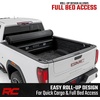image:imageRough Country Hard RollUp Tonneau Cover for Chevy Silverado amp GMC Sierra 2500HD3500HD 20202026  Aluminum Truck Bed Cover Fits 69 Bed wRail Caps