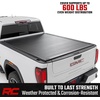 image:imageRough Country Hard RollUp Tonneau Cover for Chevy Silverado amp GMC Sierra 2500HD3500HD 20202026  Aluminum Truck Bed Cover Fits 69 Bed wRail Caps