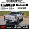 image:imageRough Country Hard RollUp Tonneau Cover for Chevy Silverado amp GMC Sierra 2500HD3500HD 20202026  Aluminum Truck Bed Cover Fits 69 Bed wRail Caps