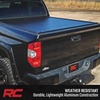 image:imageRough Country Powered Retractable Bed Cover for Toyota Tundra 20072021  Fits 57 Bed  Electric Aluminum Tonneau Cover with Key Fob Control