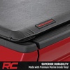 image:imageRough Country Soft RollUp Bed Cover for Chevy Silverado amp GMC Sierra 15002500HD3500HD 20142019 amp Classic  LowProfile Vinyl Tonneau Cover67 Bed