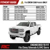 image:imageRough Country TR2 Running Boards for Chevy Silverado amp GMC Sierra 15002500HD3500HD Crew Cab 20072019 amp Classic  5 Wide CabLength Aluminum Side Steps